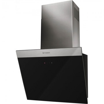 FABER DAISY PLUS BK A55 (330.0612.373) ΑΠΟΡΡΟΦΗΤΗΡΑΣ ΤΟΙΧΟΥ 55CM ΠΛΑΤΟΣ ΧΡΩΜΑ ΜΑΥΡΟ ΓΥΑΛΙ